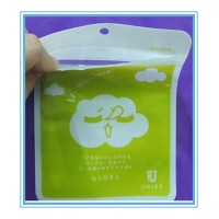 Small waterproof PE material clear printing zipper packaging bag small plastic transparent bag with zipper